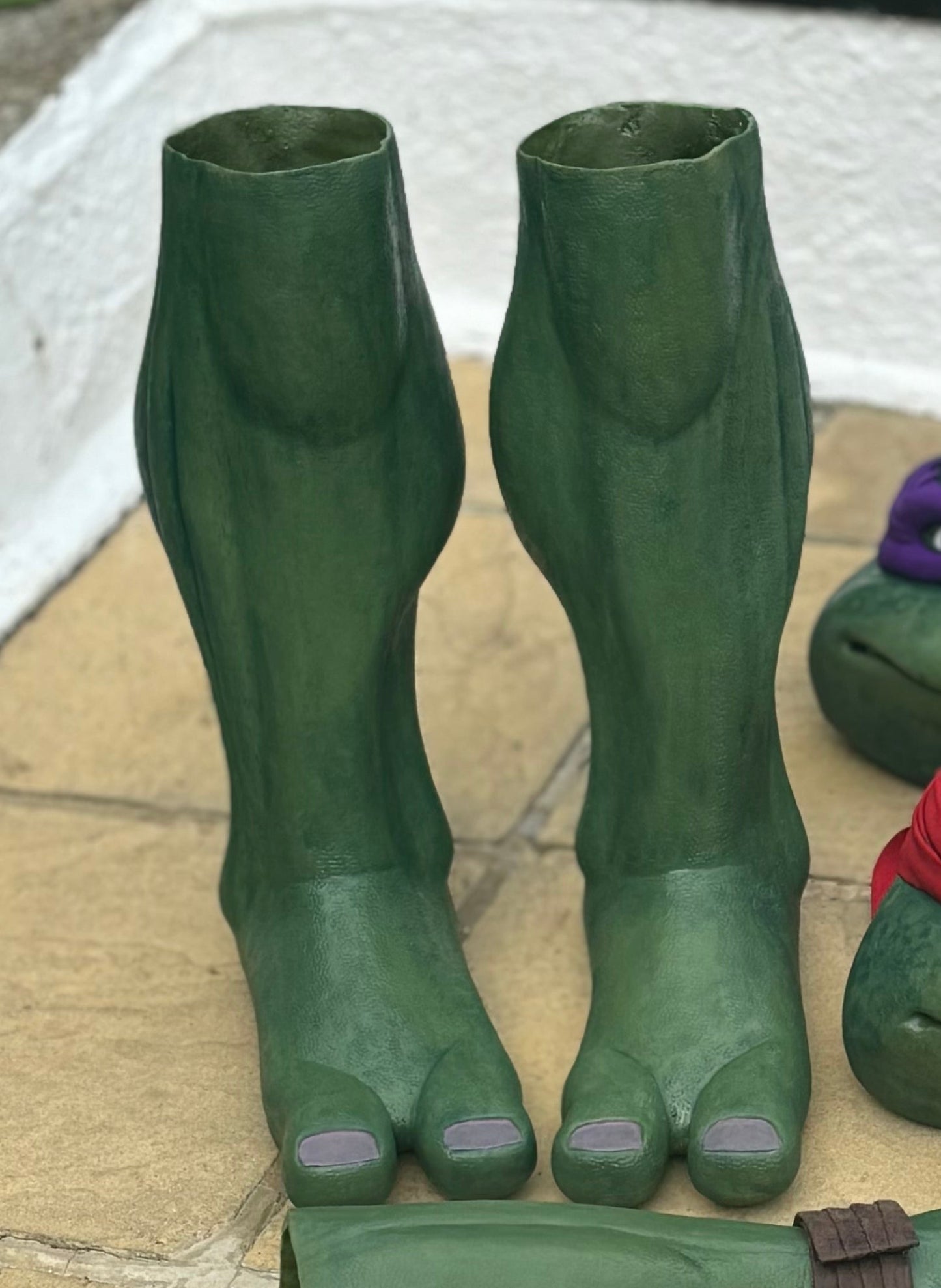 Turtle Costume Parts: Lower Legs