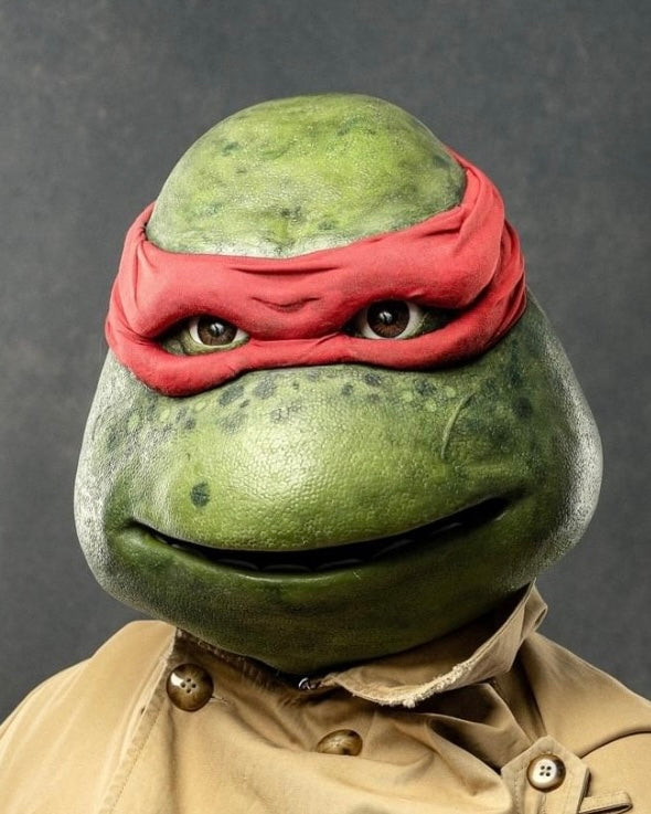 Oceanien obligatorisk klassekammerat Red Turtle Mask Full Size Costume Head – REELTIME CREATURE SHOP