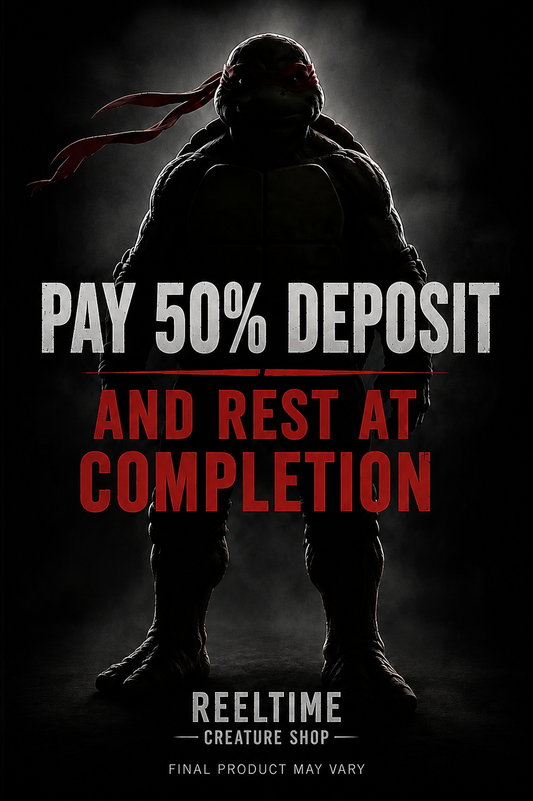 50% DEPOSIT: Full Turtle Suit Pay Half Now Rest At Completion