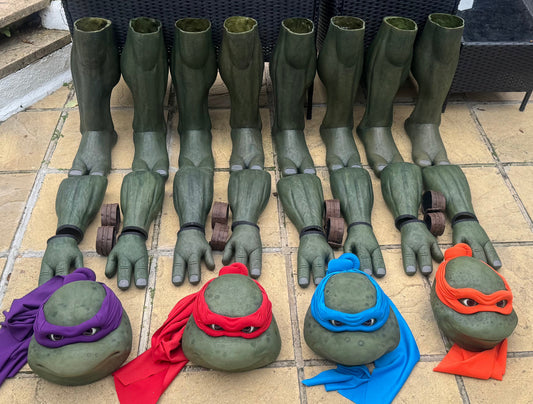 BUNDLE: Turtle Mask, Arms, Legs